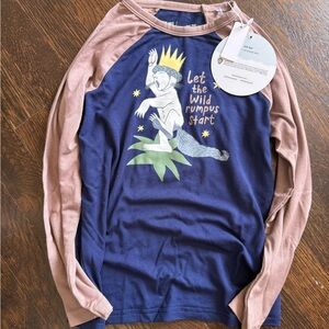 Little Sleepies Wild Rumpus Long Sleeve Shirt - Navy and Mauve